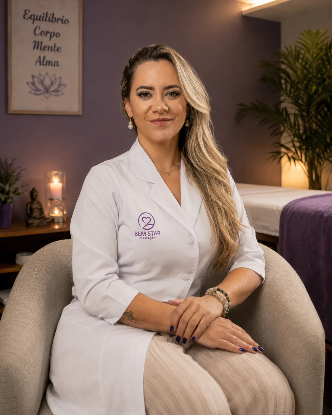Viviane Lobato na Bem Star Massagem